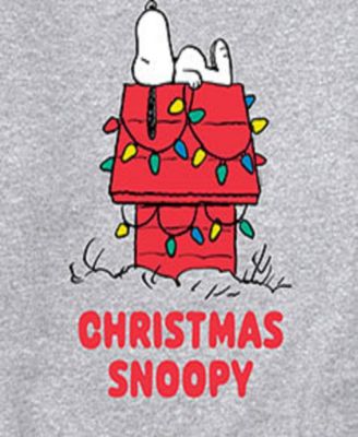 Men's Peanuts Christmas Snoopy Long Sleeve Fleece