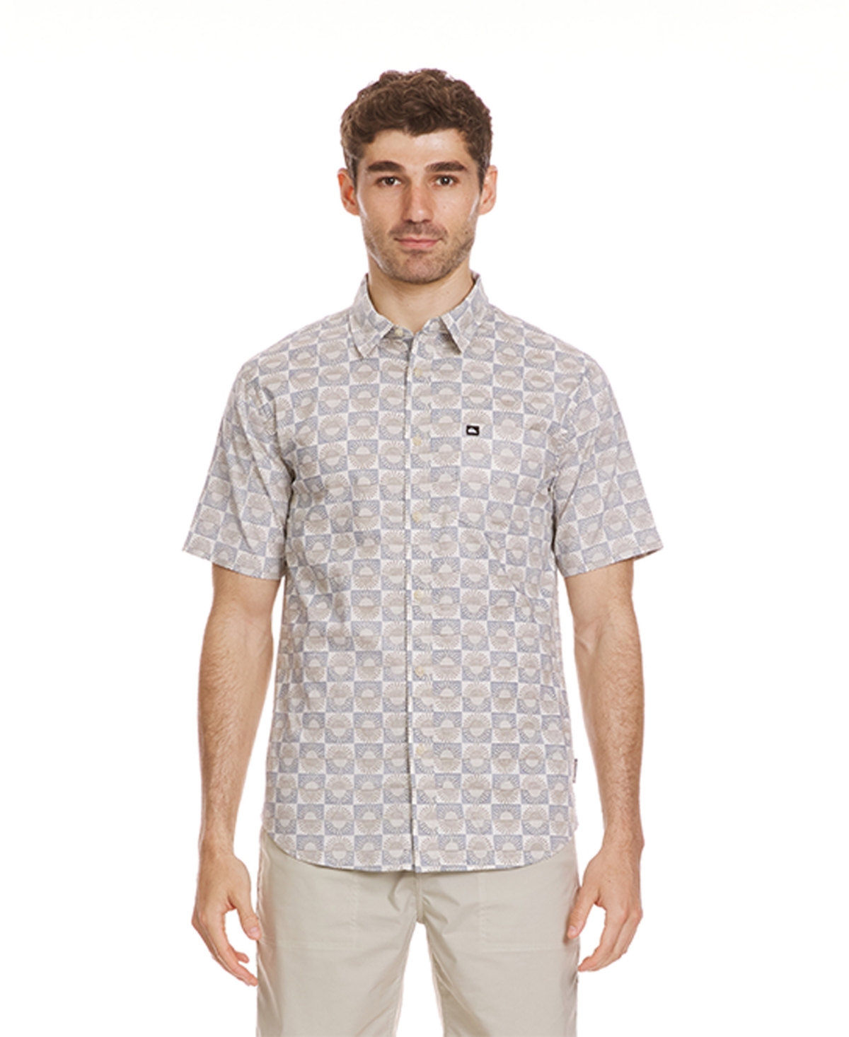 Men's Florever Classic Short Sleeve Woven Shirt - Silver Birch