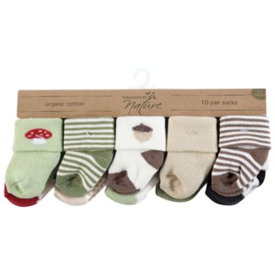 Natural 10-Pair Terry Socks Collection