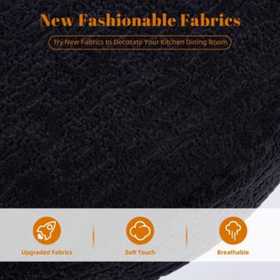 Modern Velvet Office Chair, 360 Swivel Adjustable Height Task Chair