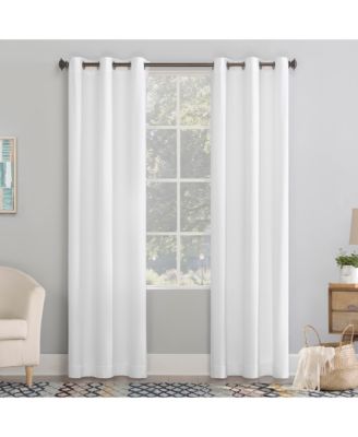 Lindstrom Textured Draft Shield Fleece Insulated Room Darkening Grommet Curtain Panel