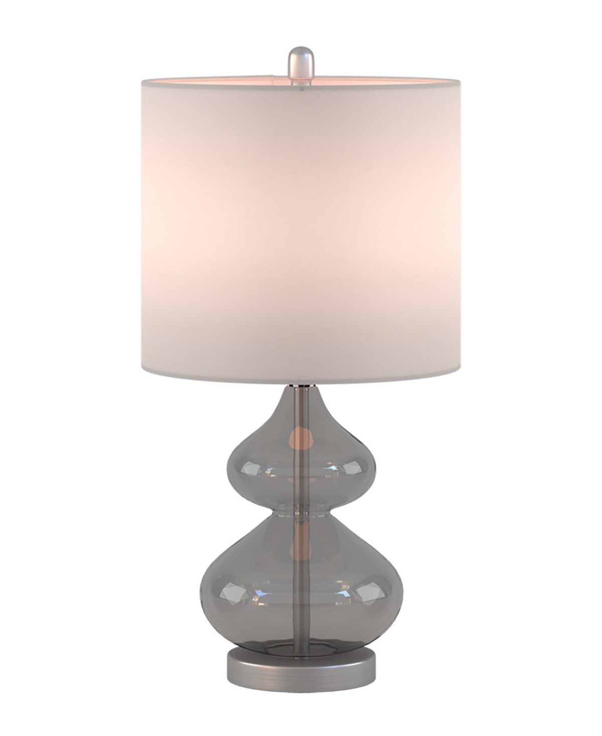 510 Design Ellipse Curved Glass Table Lamp, Set Of 2 In Gray
