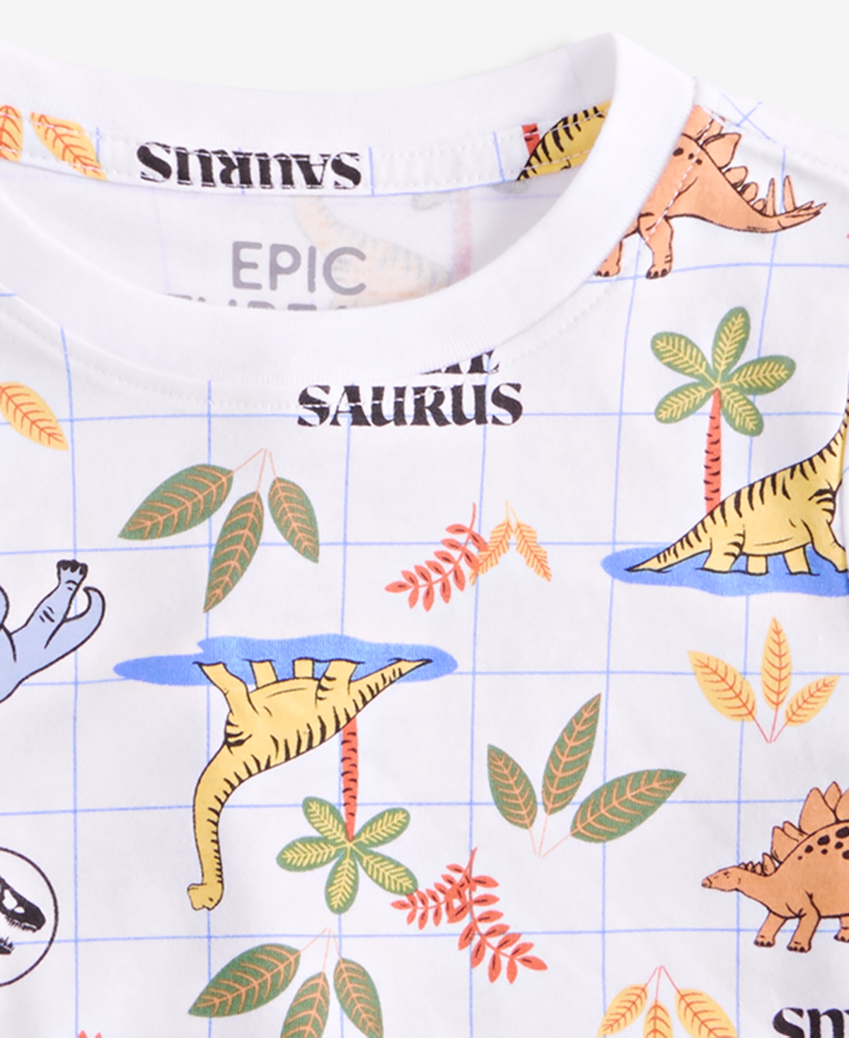 Epic Threads Toddler Boys Jurassic-print Short-sleeve T-shirt, Exclusively At Macy's In Bright Whi
