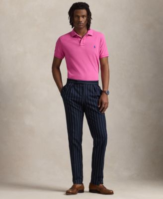 Men's Cotton Custom Slim Fit Mesh Polo Shirt