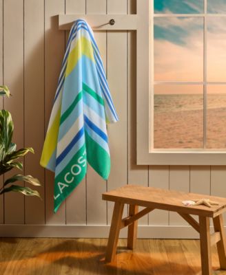 Lacoste Home - Sunscreen Stripe Cotton Beach Towel