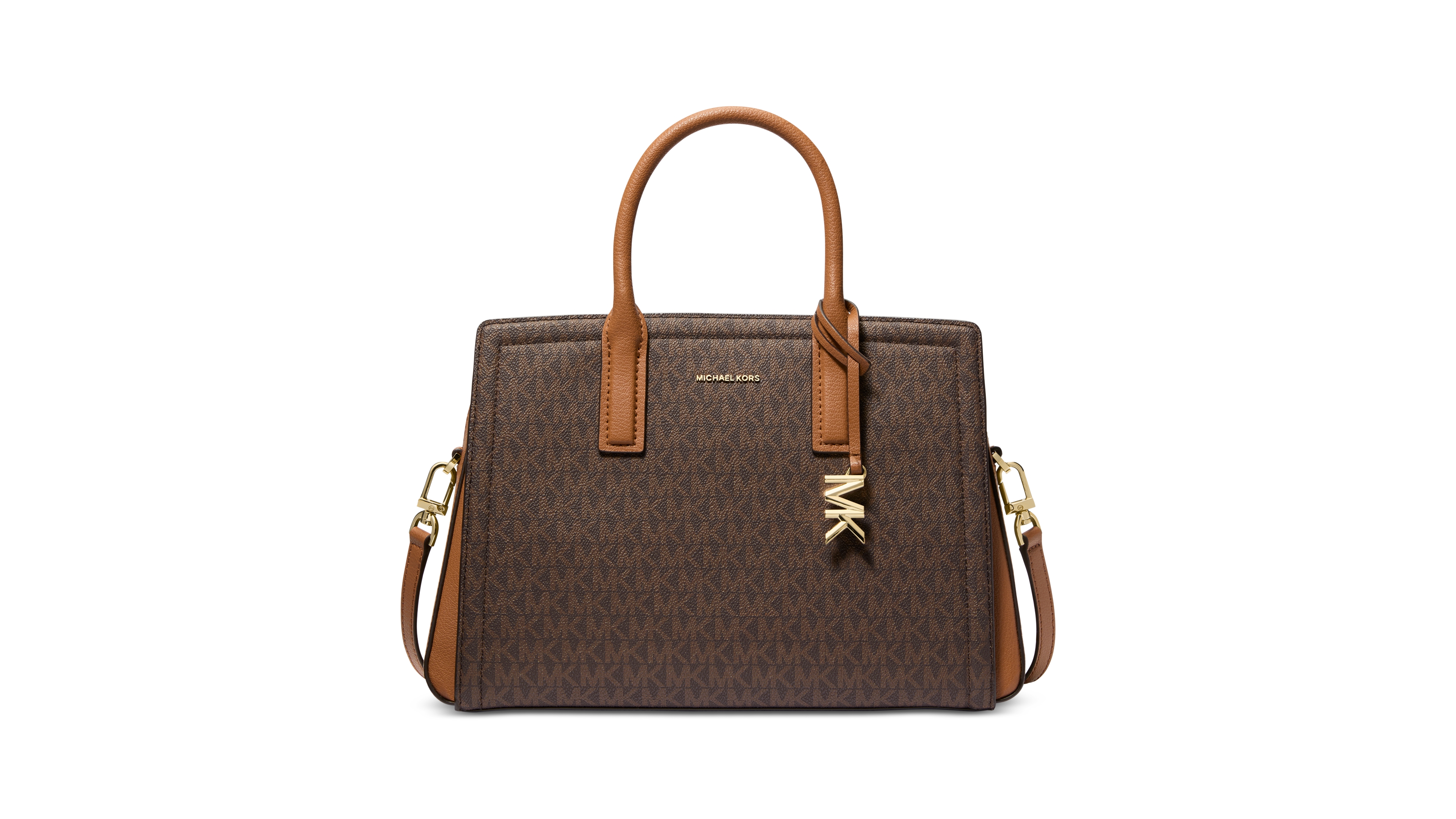 Michael Kors Laila Medium Signature Logo Satchel