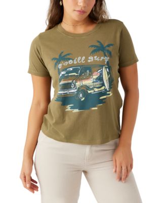 O'Neill - Juniors' Folky Crewneck Cotton Graphic T-Shirt