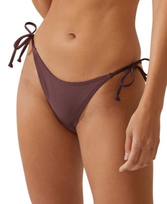 COTTON ON - Women's Side-Tie Brazilian Bikini Bottoms