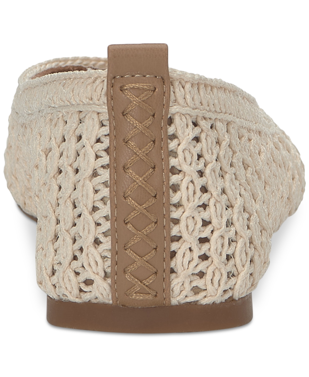 Shop Lucky Brand Women's Emmielu Woven Ballet Flats In Natural Crochet Knit