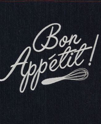 Bon Appetit Denim Embroidered Apron