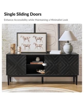 Edita Modern TV Stand for TVs up to 65" with Adjustable Shelves