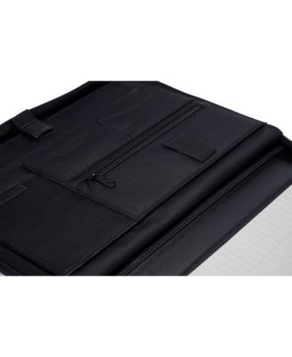 Nylon Zippered Writing Pad Business Portfolio Organizer Padfolio