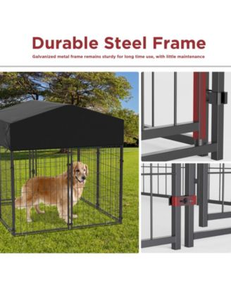 Heavy Duty Outdoor Dog Kennels Crate Dog Cages Waterproof Sun Shadow Cover
