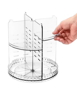 360 Rotating Makeup Organizer - Spinning cosmetics organizer, Adjustable Shelves for Make Up, Perfume & more
