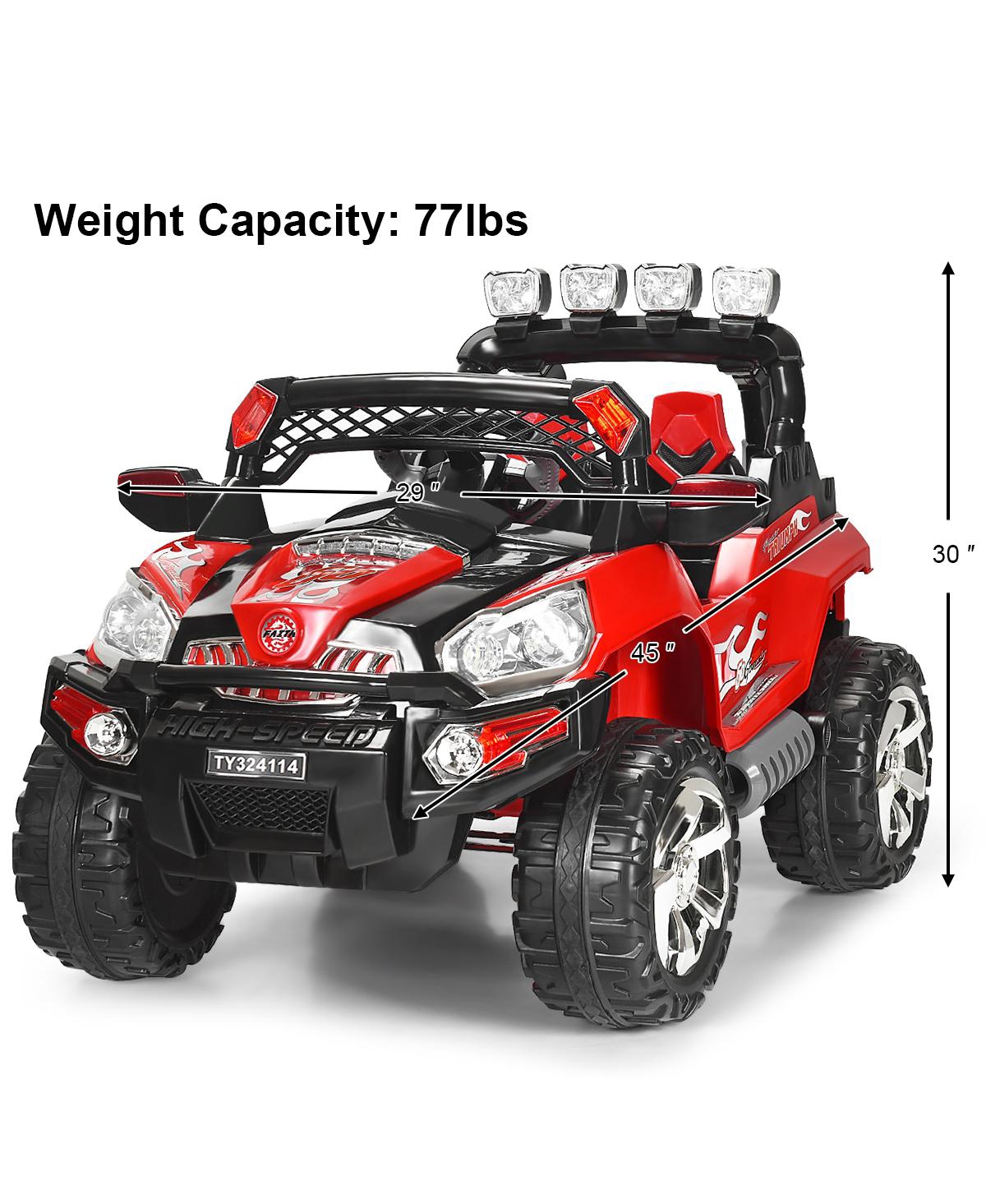 12V Kids Ride On Truck Car Suv MP3 Rc Remote Control with Led Lights Music
