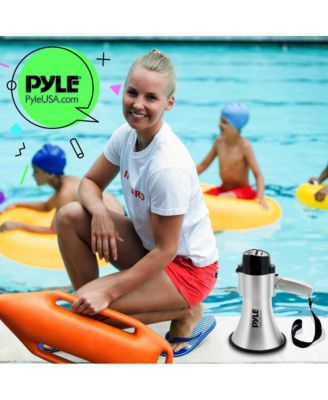 30-Watt Portable Megaphone with Siren, Adjustable Volume, Lightweight, Battery Operated