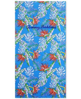 Bahama Palms Cotton Oversized Beach Towel, 72" x 36"