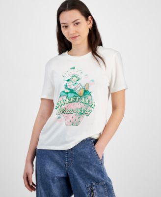 Love Tribe - Juniors' Strawberry Shortcake Graphic Print T-Shirt