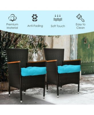 21 Inch x 21 Inch Patio Chair Seat Cushion Pads for Indoor and Outdoor