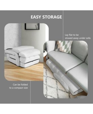 GOUUN Folding Lazy Floor Chair Sofa with Armrests and Pillow