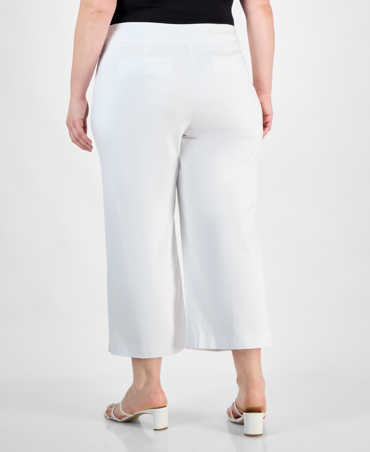 JM COLLECTION PLUS SIZE CROPPED PULL-ON PANTS, EXCLUSIVELY AT MACY'S 