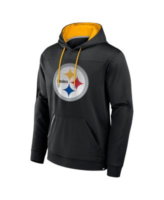 Men's Black Pittsburgh Steelers Defender Pullover Hoodie