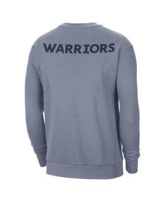 Men's Blue Golden State Warriors Courtside Statement Edition Heavyweight Pullover Sweatshirt