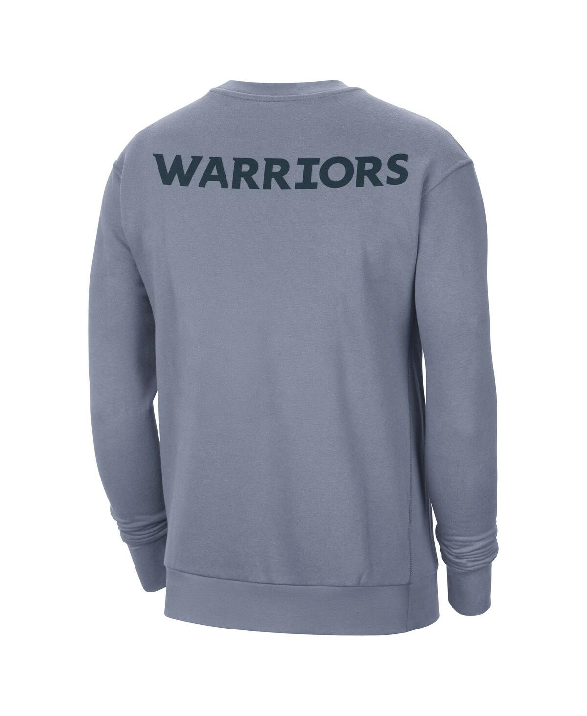 Shop Jordan Men's Blue Golden State Warriors Courtside Statement Edition Heavyweight Pullover Sweatshirt