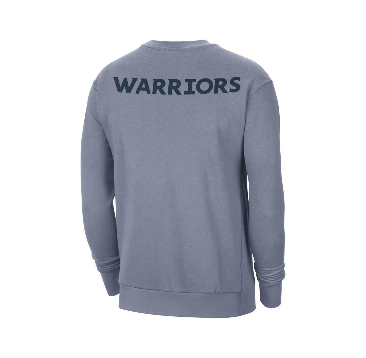 Men's Blue Golden State Warriors Courtside Statement Edition Heavyweight Pullover Sweatshirt