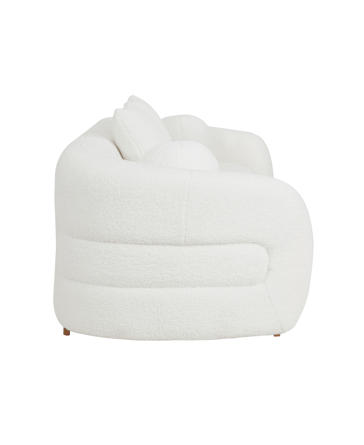 HOMELEGANCE 93" WHITE LABEL LYMAN SHERPA SOFA 