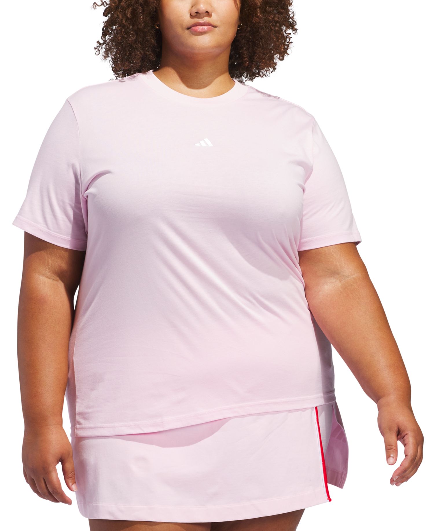 Plus Size Short-Sleeve Cotton Crewneck Logo T-Shirt