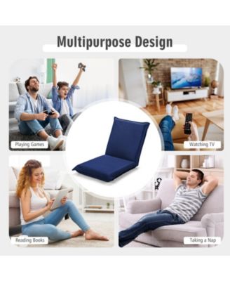 Adjustable 6 positions Folding Lazy Man Sofa Chair Floor Chair