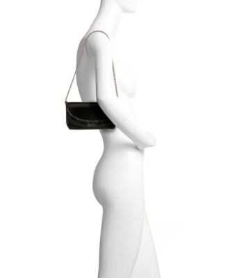 Woman's Talia Double Flap Clutch with Crystal Necklace