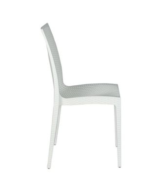 Weave Mace Indoor/Outdoor Dining Chair (Armless), Set of 2