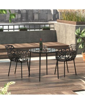 Modern Devon Aluminum Armchair, Set of 2