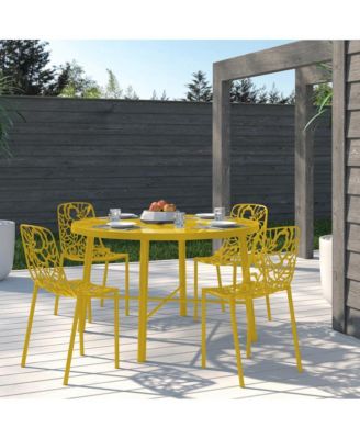 Modern Devon Aluminum Chair, Set of 4