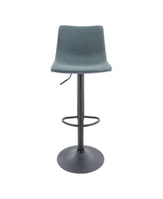 Tilbury Modern Adjustable Bar Stool With Footrest & 360-Degree Swivel