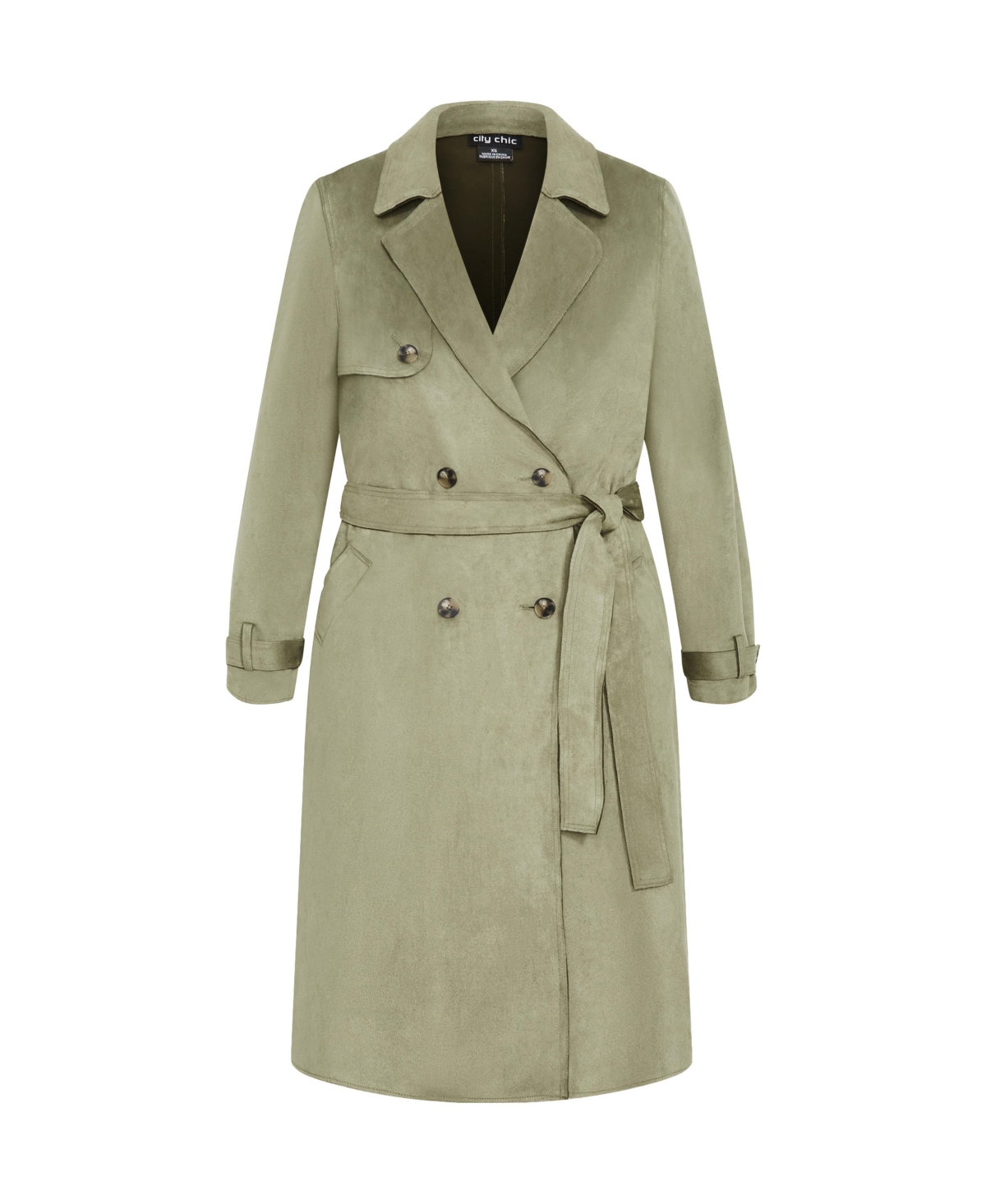 City Chic Plus Size Cornwall Trench Coat