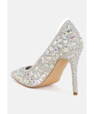 Iceout Diamante & Rhinestone Embellishments Pumps