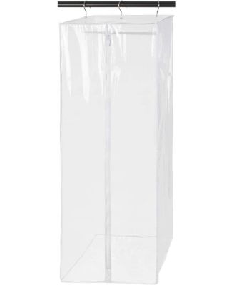 Garment Bag - Hanging Closet Organizer 42" - Zippered Cover with Rod
