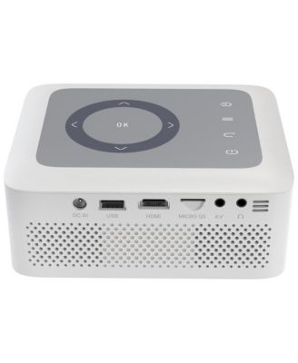 120" Portable Home Theater Projector, 80 ANSI Lumens, 720P, Includes USB-C to HDMI Kit