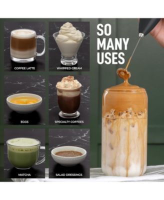 Milk Frother Wand Drink Mixer with AA Duracell Batteries