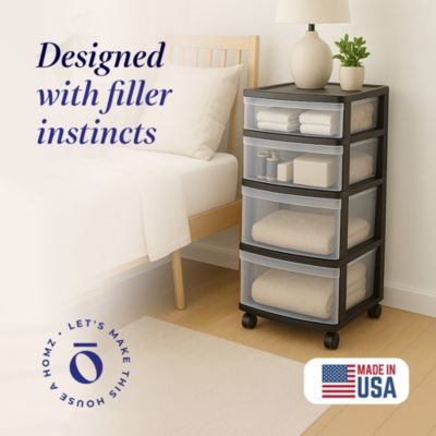 Plastic 4 Drawer Medium Home Storage Container