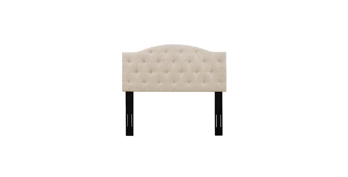 Slickblue Button-Tufted Fabric Upholstered Headboard - Adjustable Height for Perfect Fit