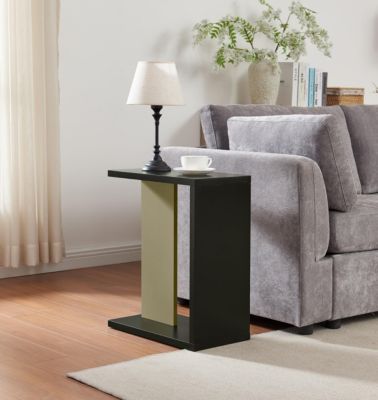 Hayward Side Table, Side End Table for Couch, Snack and Laptop