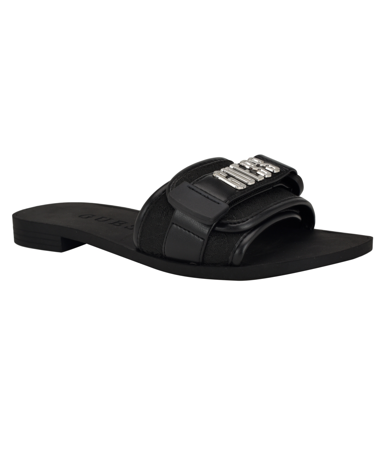 Guess Women's Elyze Quattro G Slip-on Slide Flat Sandals In Black