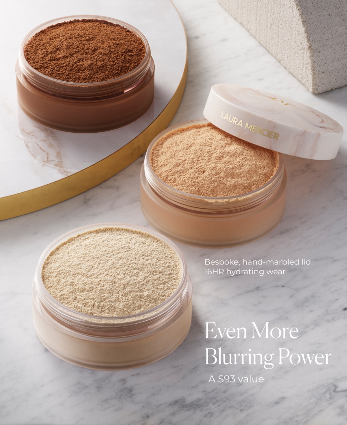 Laura Mercier Limited-edition Jumbo Ultra Blur Loose Setting Powder, 1.023 Oz. In Translucent- For Light To Medium Skin To