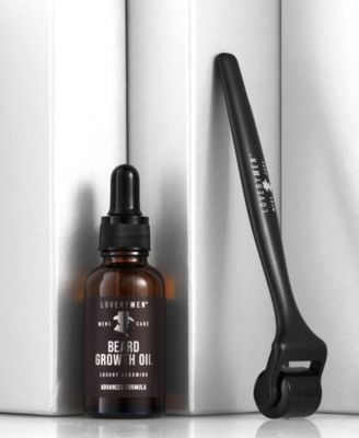 2-Pc. LoveryMen Derma Roller & Beard Growth Oil Gift Set