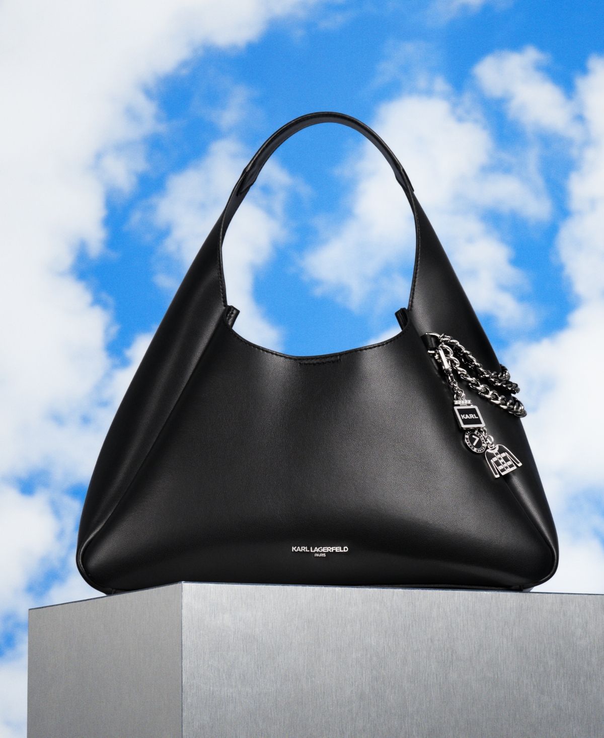 Karl Lagerfeld Paris Delaine Large Leather Hobo