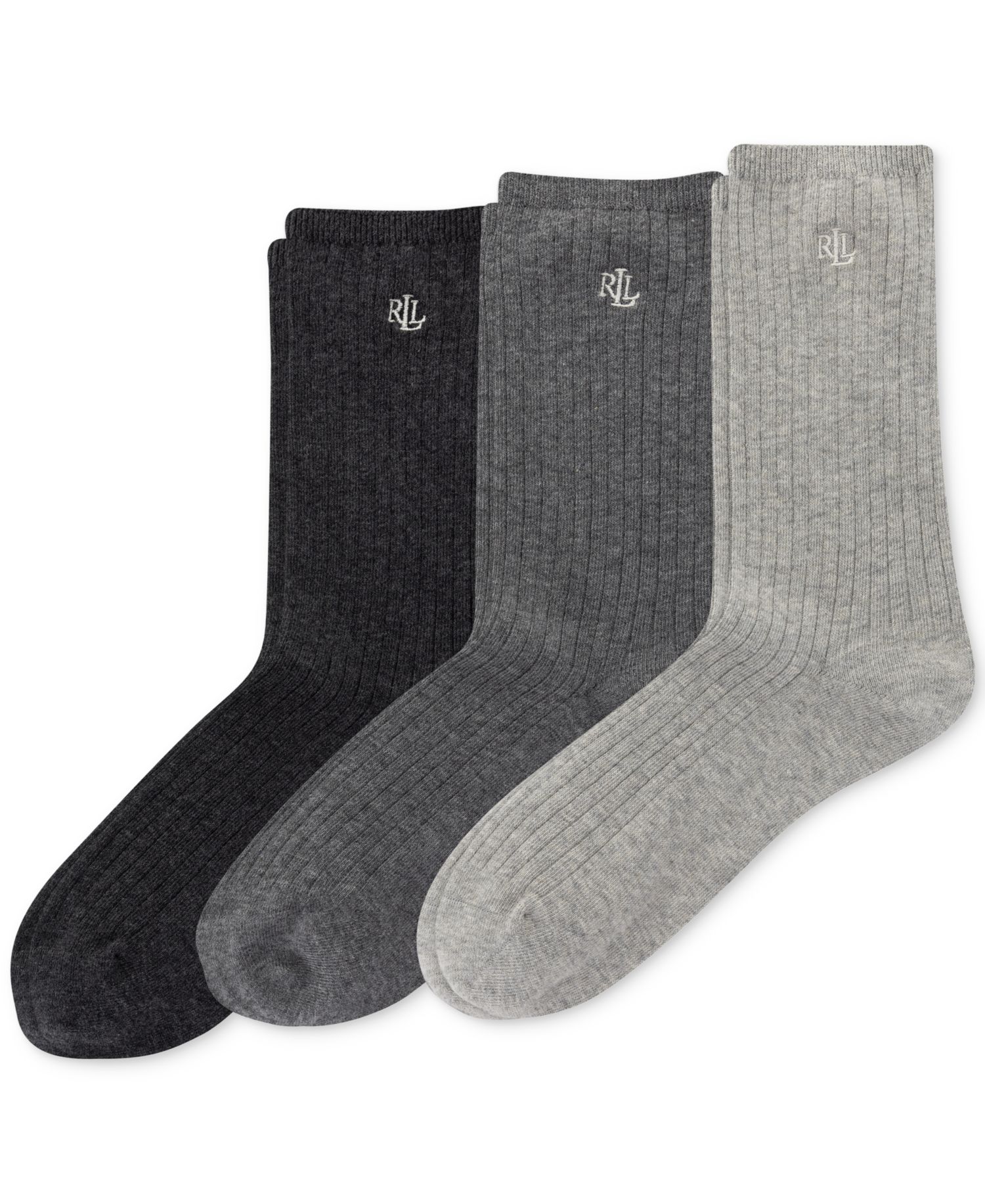 Women's 3-Pk. Classic Rib Trouser Socks